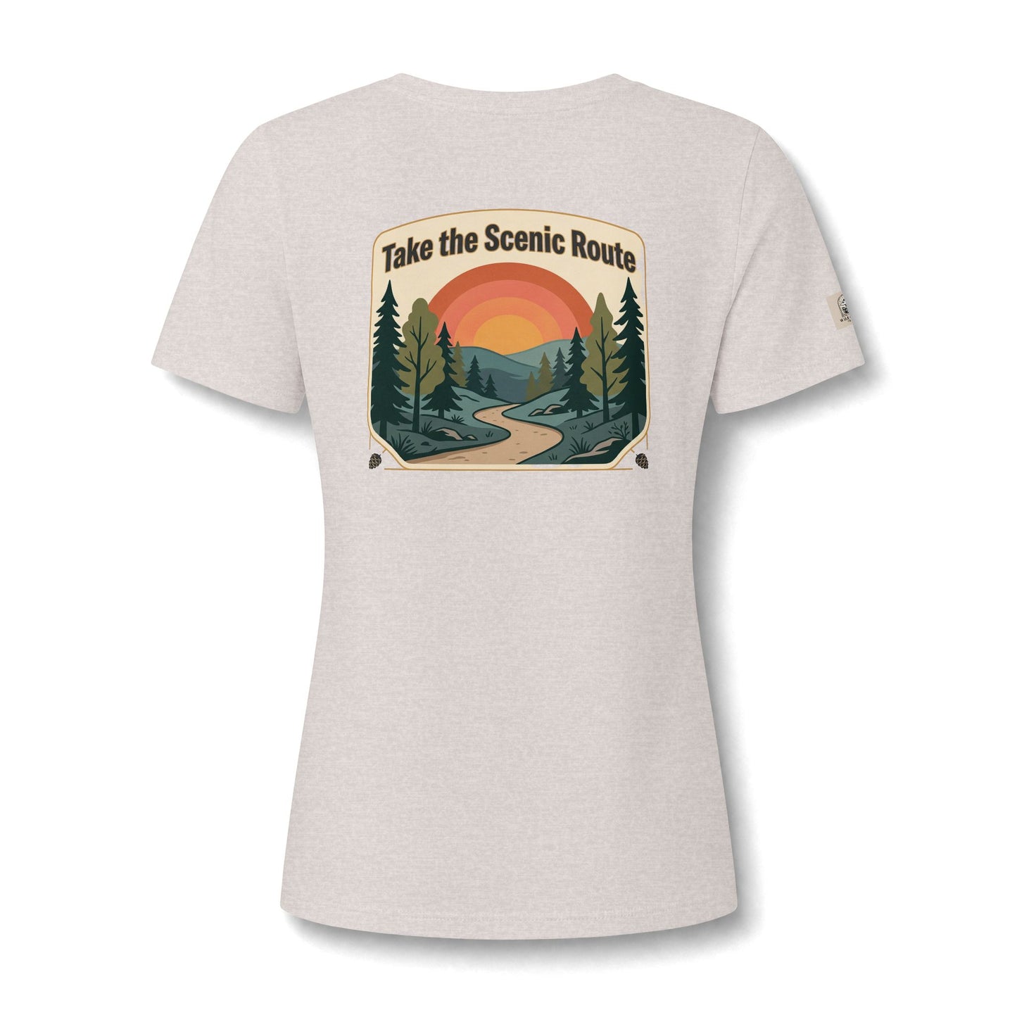Women's V Neck Tee Wild Crafts Minimal Label Graphic
