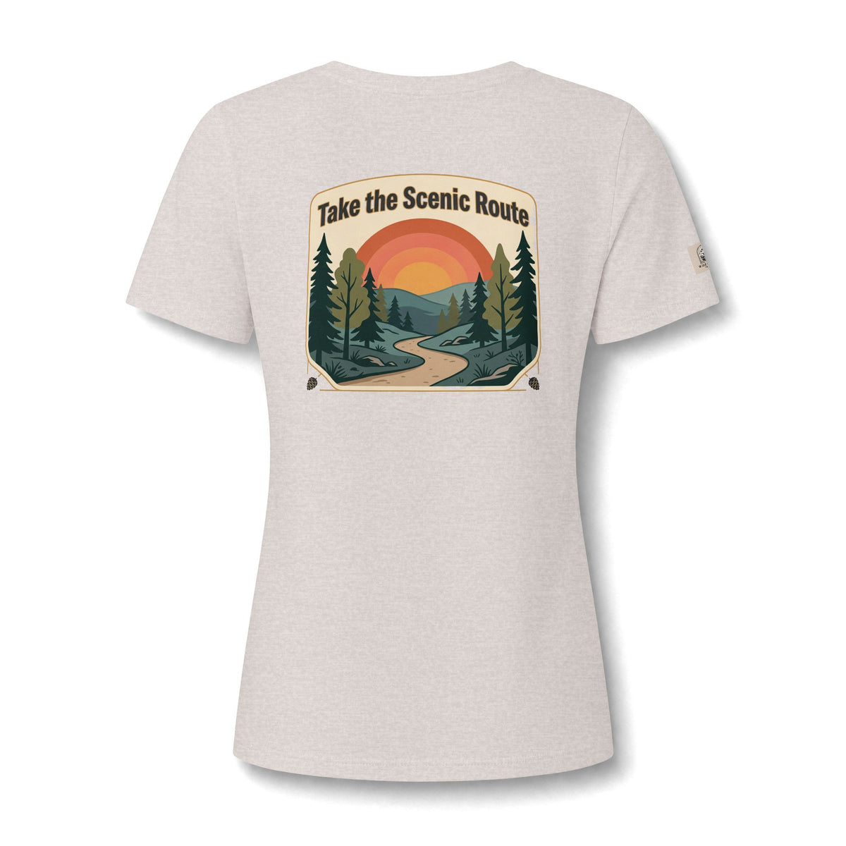 Women's V Neck Tee Wild Crafts Minimal Label Graphic