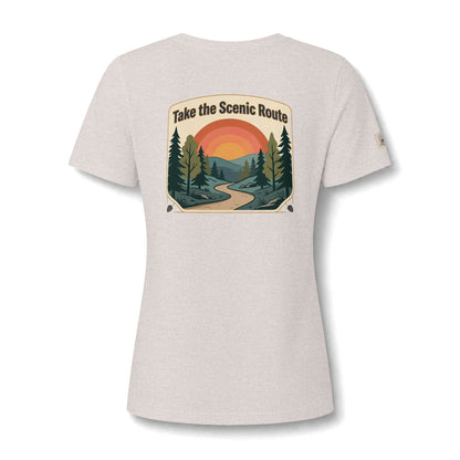 Women's V Neck Tee Wild Crafts Minimal Label Graphic