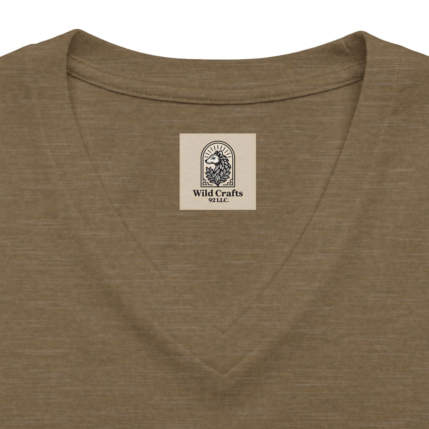 Women's V Neck Tee Wild Crafts Minimal Label Graphic