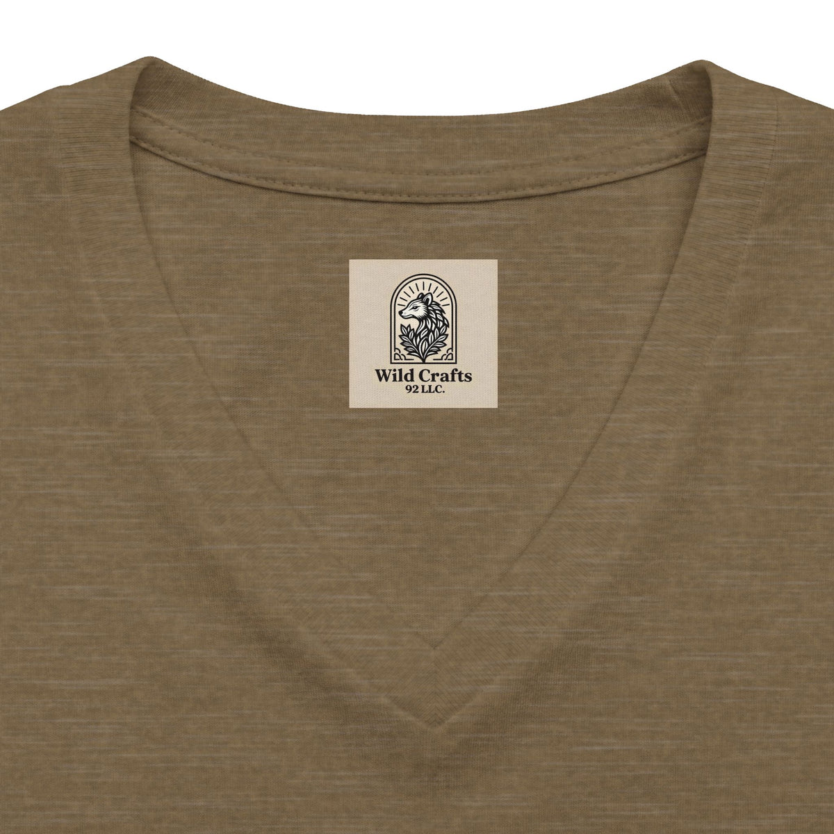 Women's V Neck Tee Wild Crafts Minimal Label Graphic
