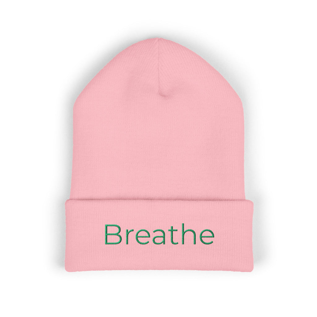 Breathe embroidered beanie