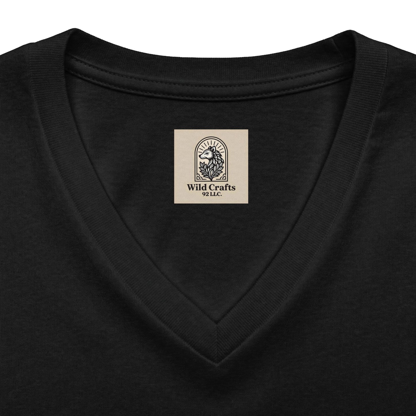 Women's V Neck Tee Wild Crafts Minimal Label Graphic