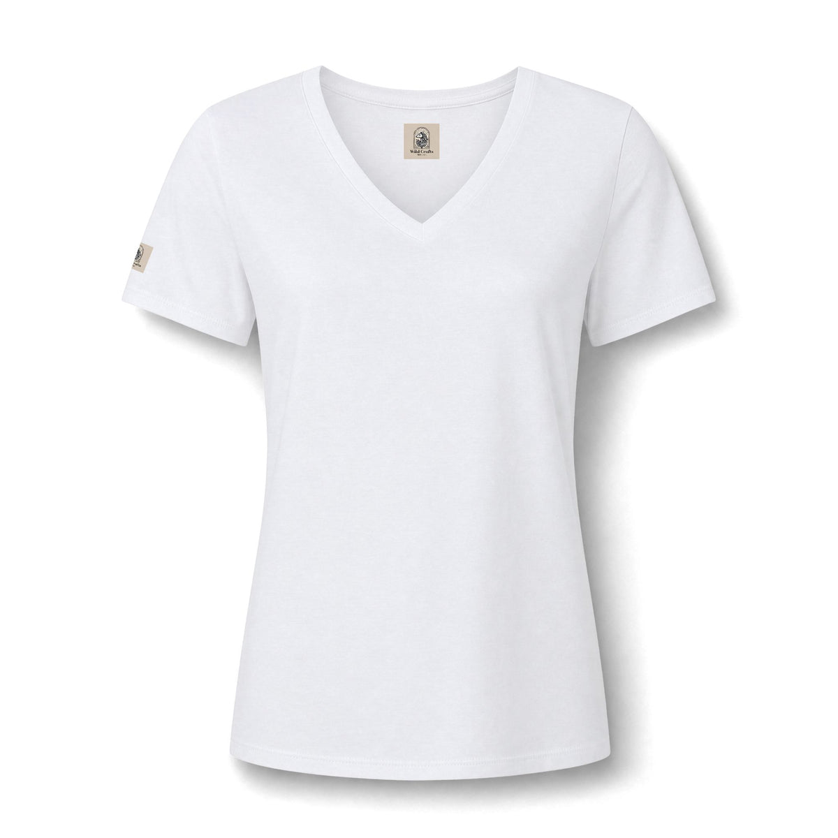 Women's V Neck Tee Wild Crafts Minimal Label Graphic