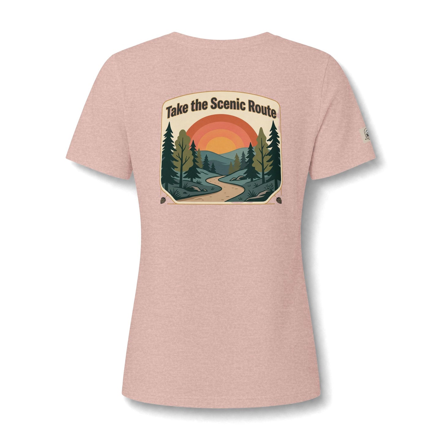 Women's V Neck Tee Wild Crafts Minimal Label Graphic