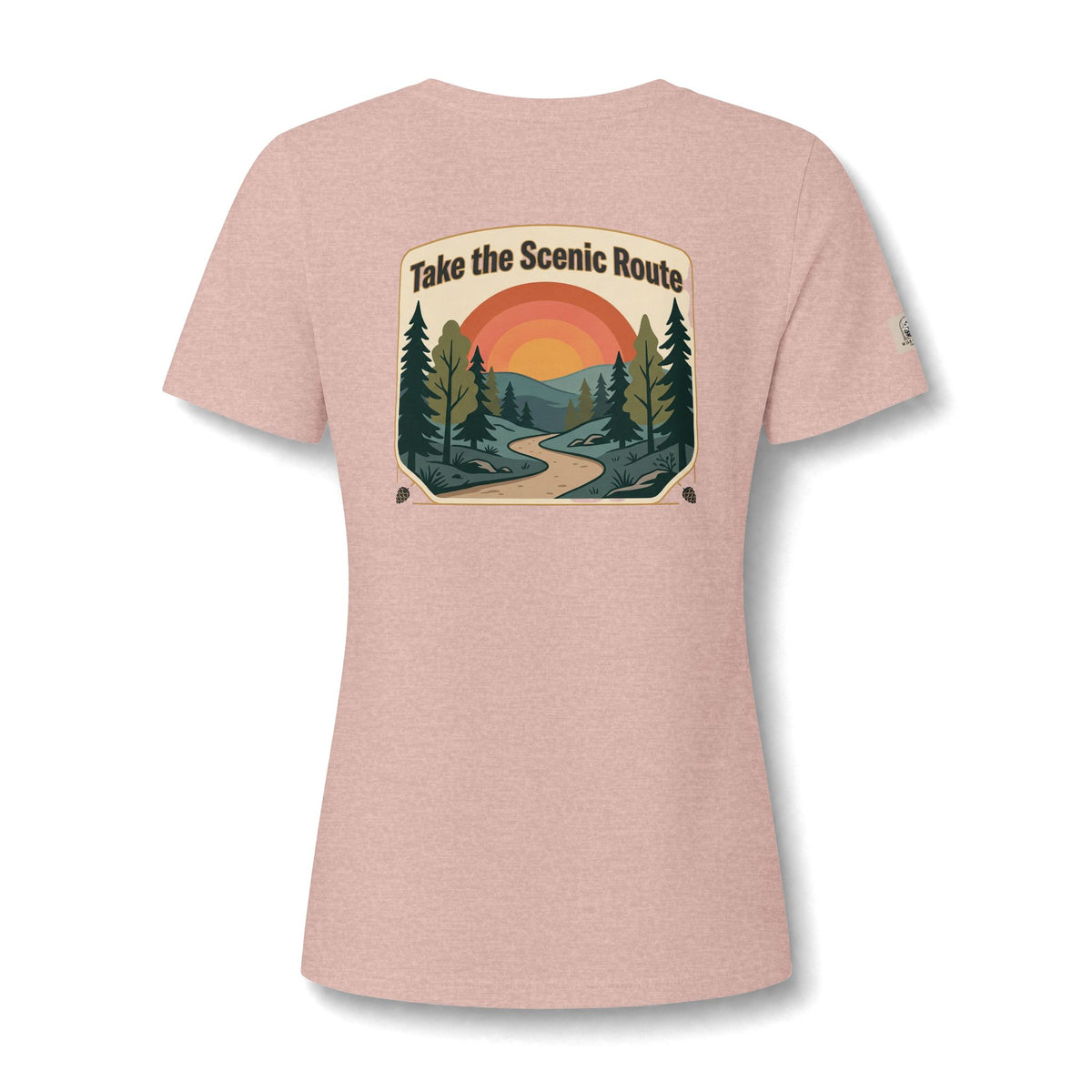 Women's V Neck Tee Wild Crafts Minimal Label Graphic