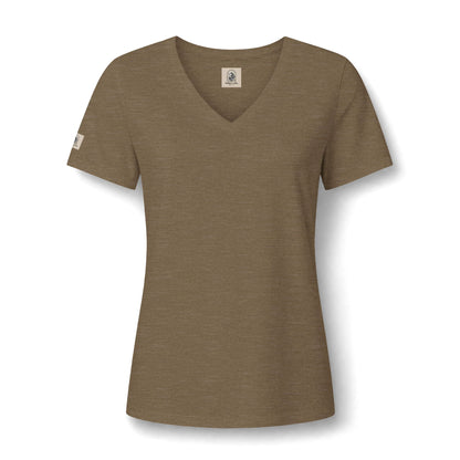 Women's V Neck Tee Wild Crafts Minimal Label Graphic