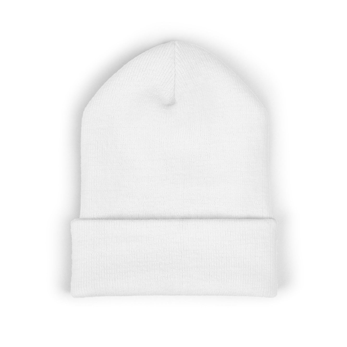 Breathe embroidered beanie | cuffed knit hat, minimalist text