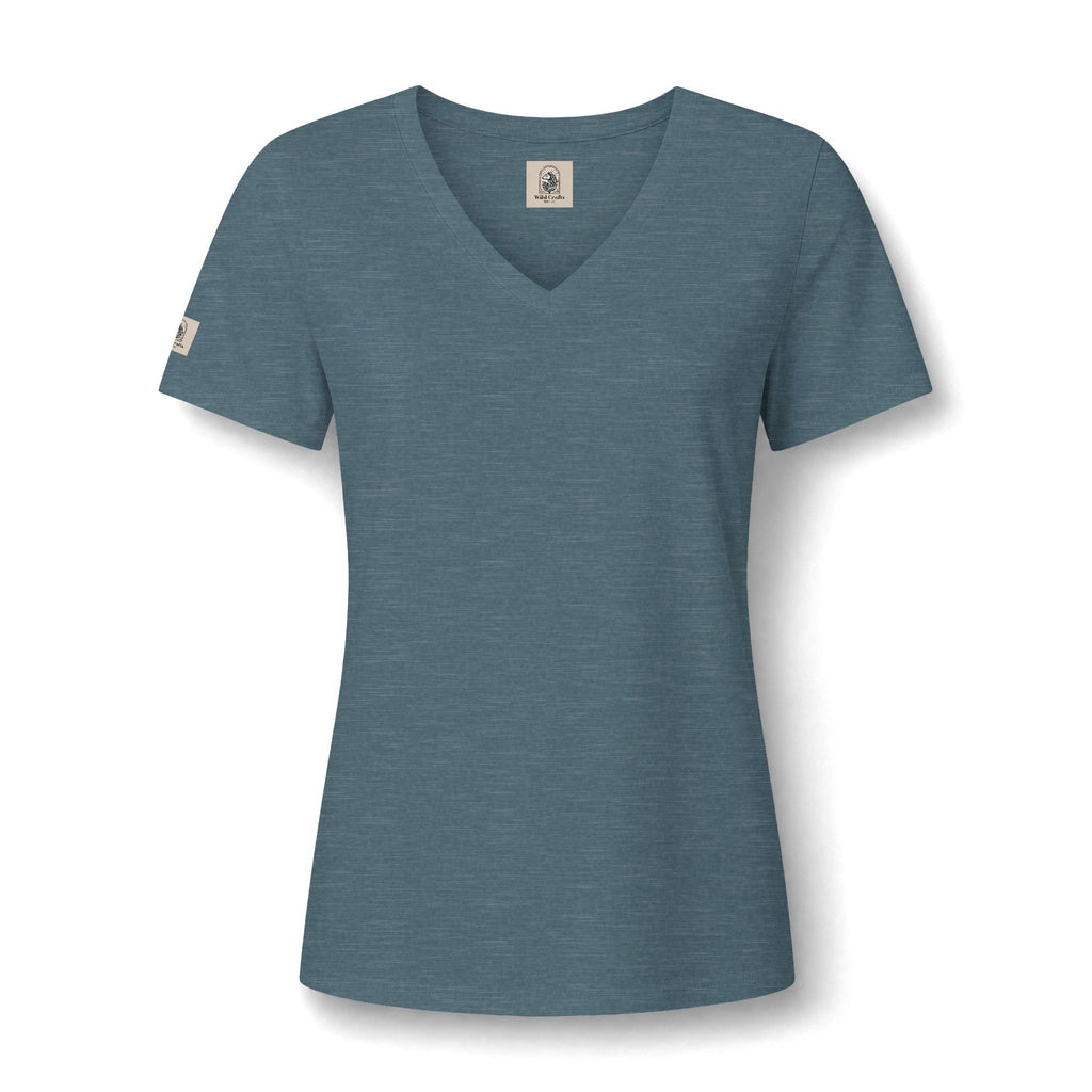 Women's V Neck Tee Wild Crafts Minimal Label Graphic