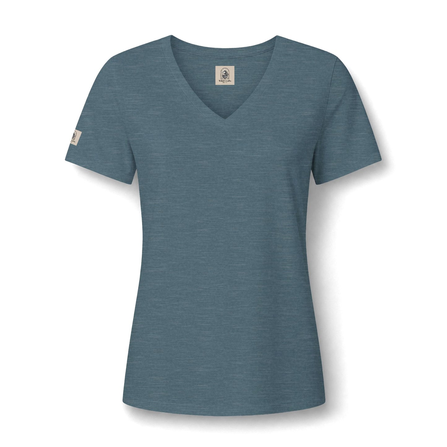 Women's V Neck Tee Wild Crafts Minimal Label Graphic