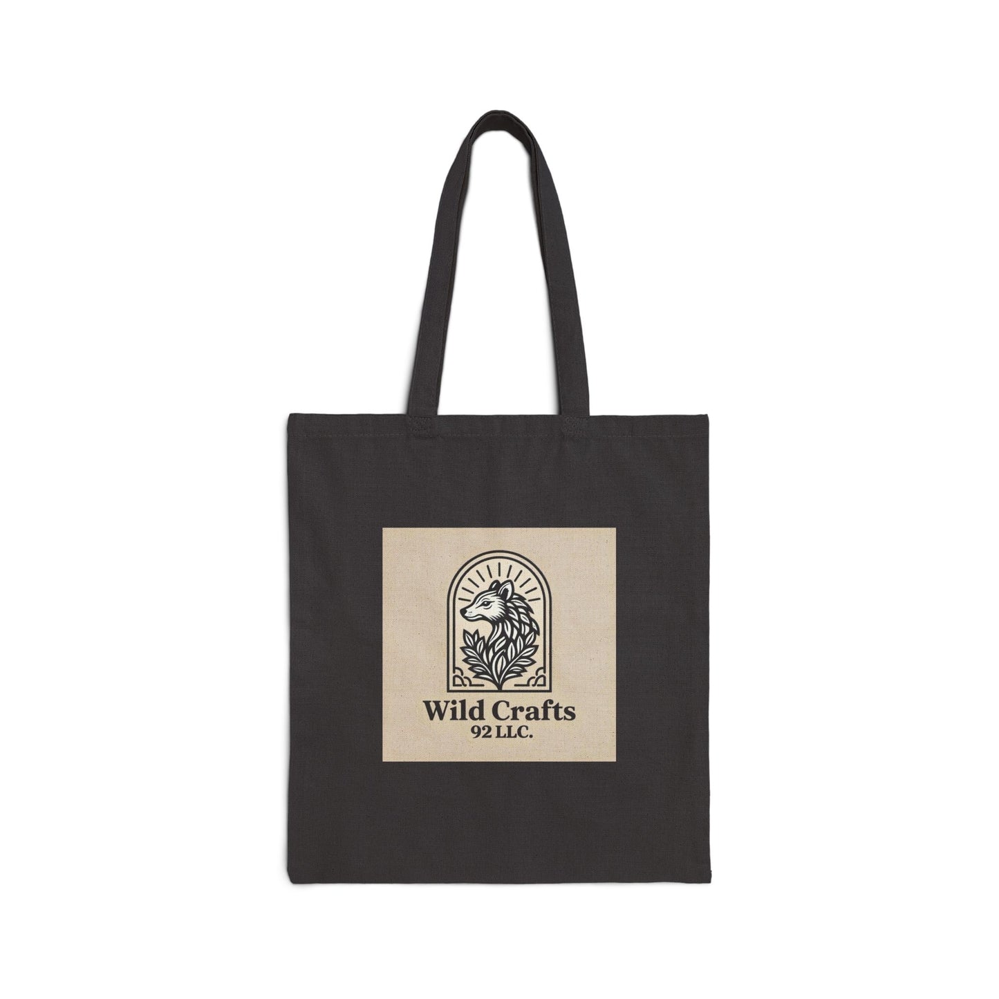 Heavy Duty Cotton Canvas Tote Bag Eco Shopper With Wild Crafts Logo