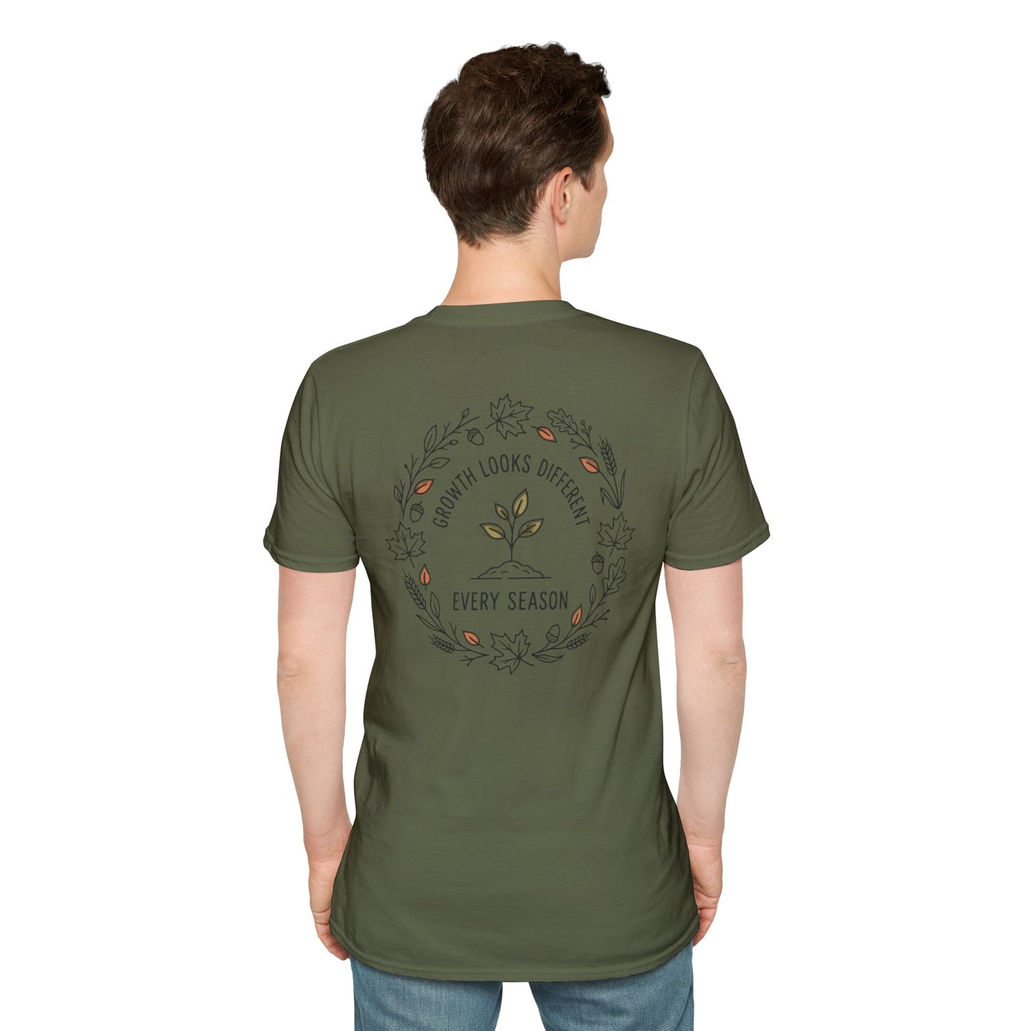 Fall Unisex Softstyle T Shirt Growth Looks Different Every Season Tee