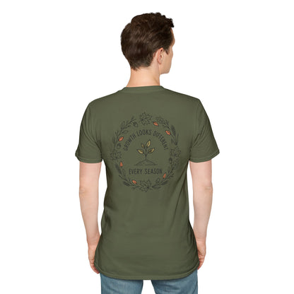 Fall Unisex Softstyle T Shirt Growth Looks Different Every Season Tee