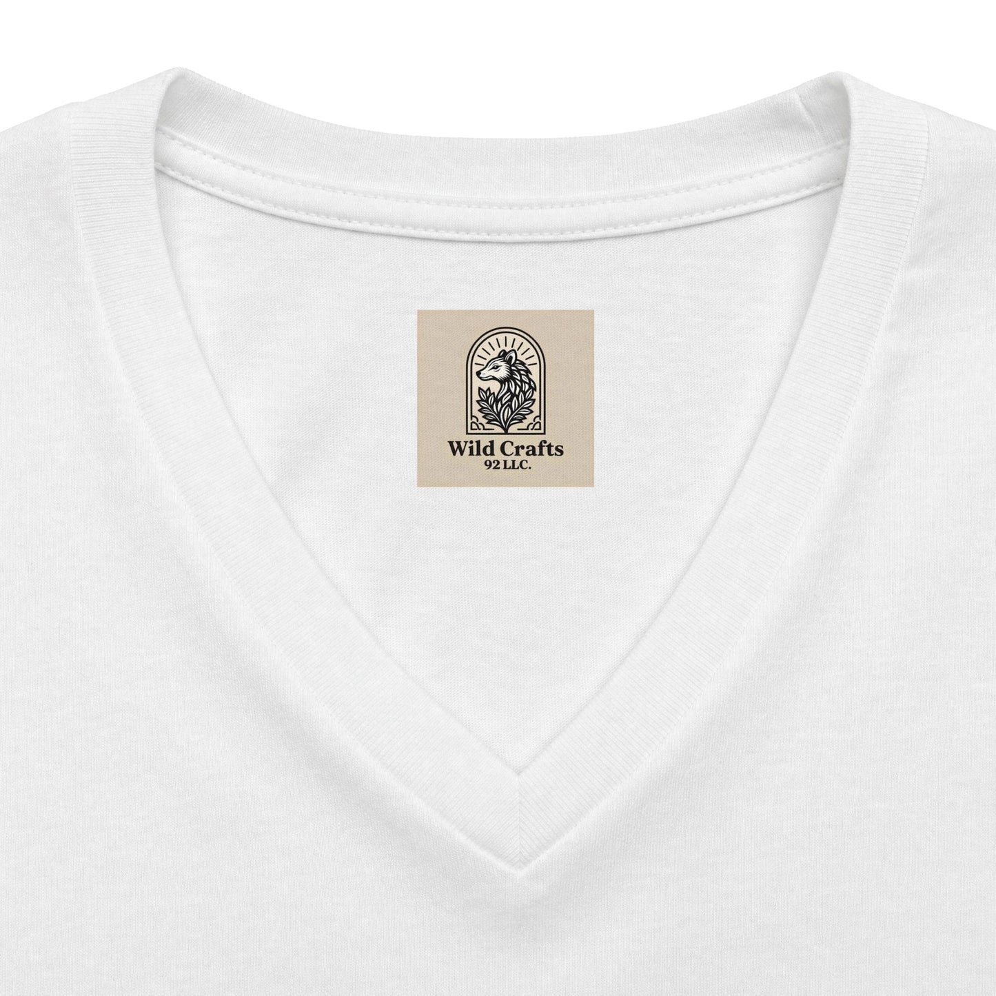 Women's V Neck Tee Wild Crafts Minimal Label Graphic