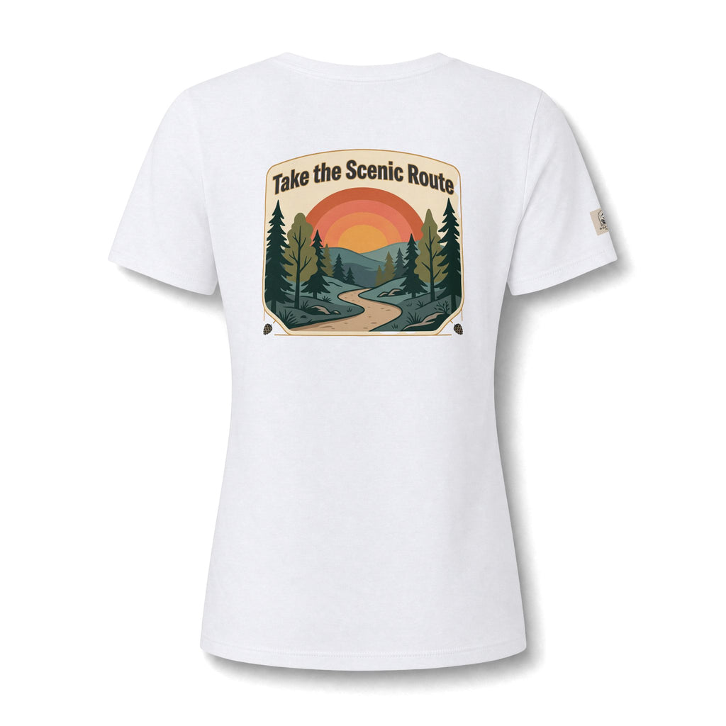 Women's V Neck Tee Wild Crafts Minimal Label Graphic