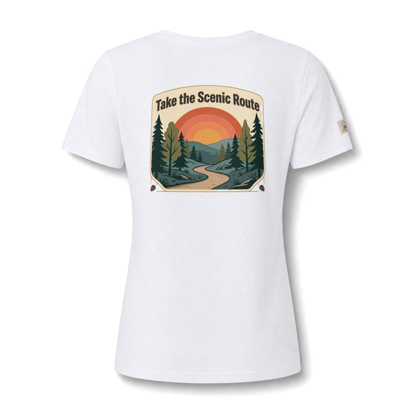 Women's V Neck Tee Wild Crafts Minimal Label Graphic