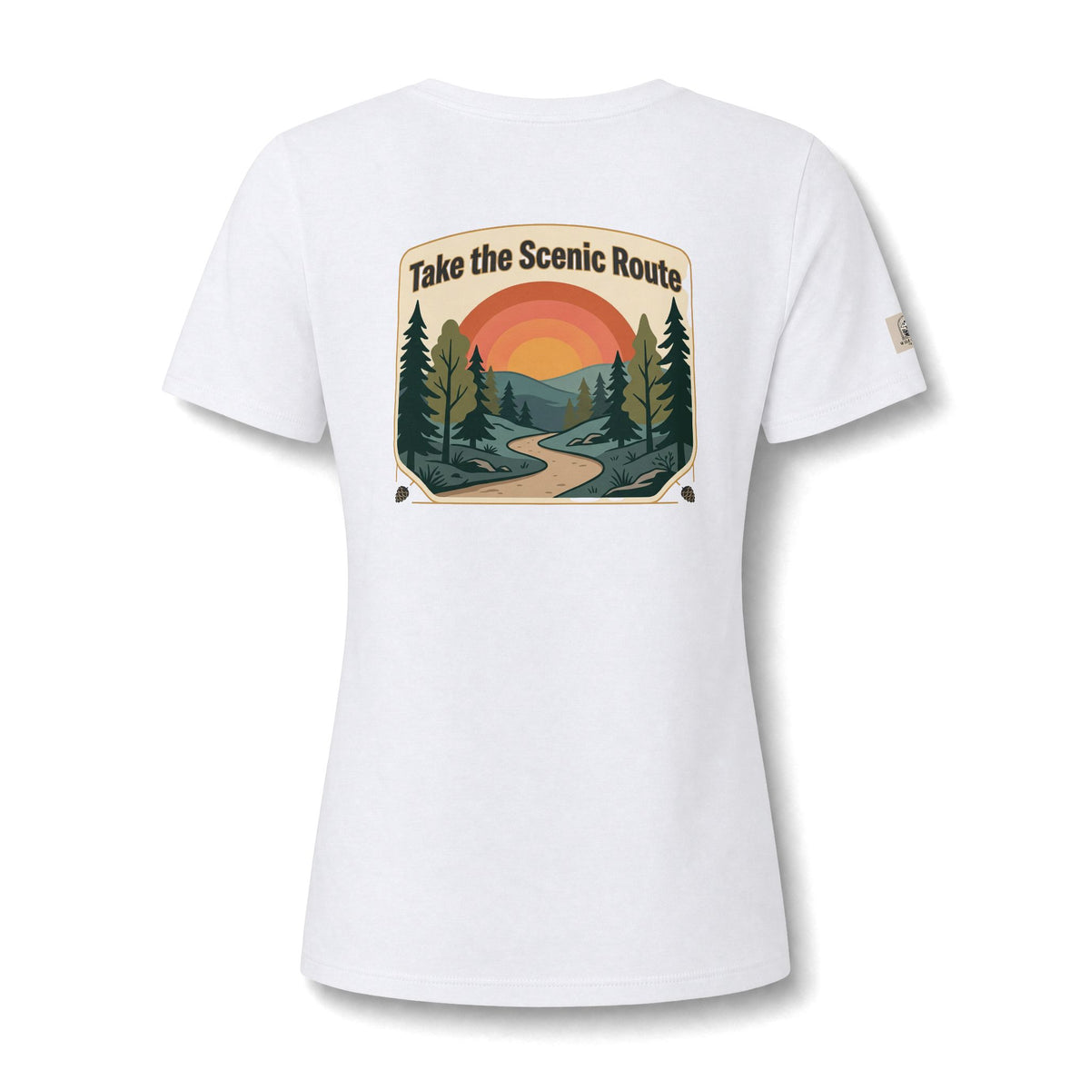 Women's V Neck Tee Wild Crafts Minimal Label Graphic