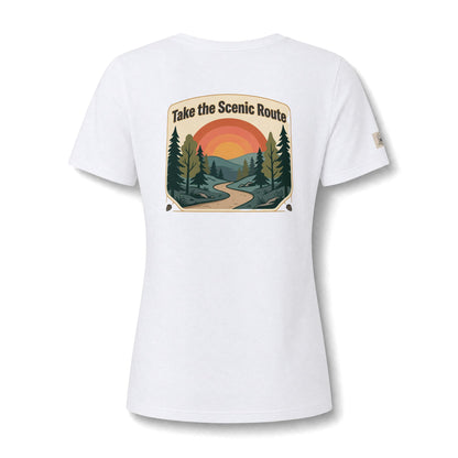 Women's V Neck Tee Wild Crafts Minimal Label Graphic