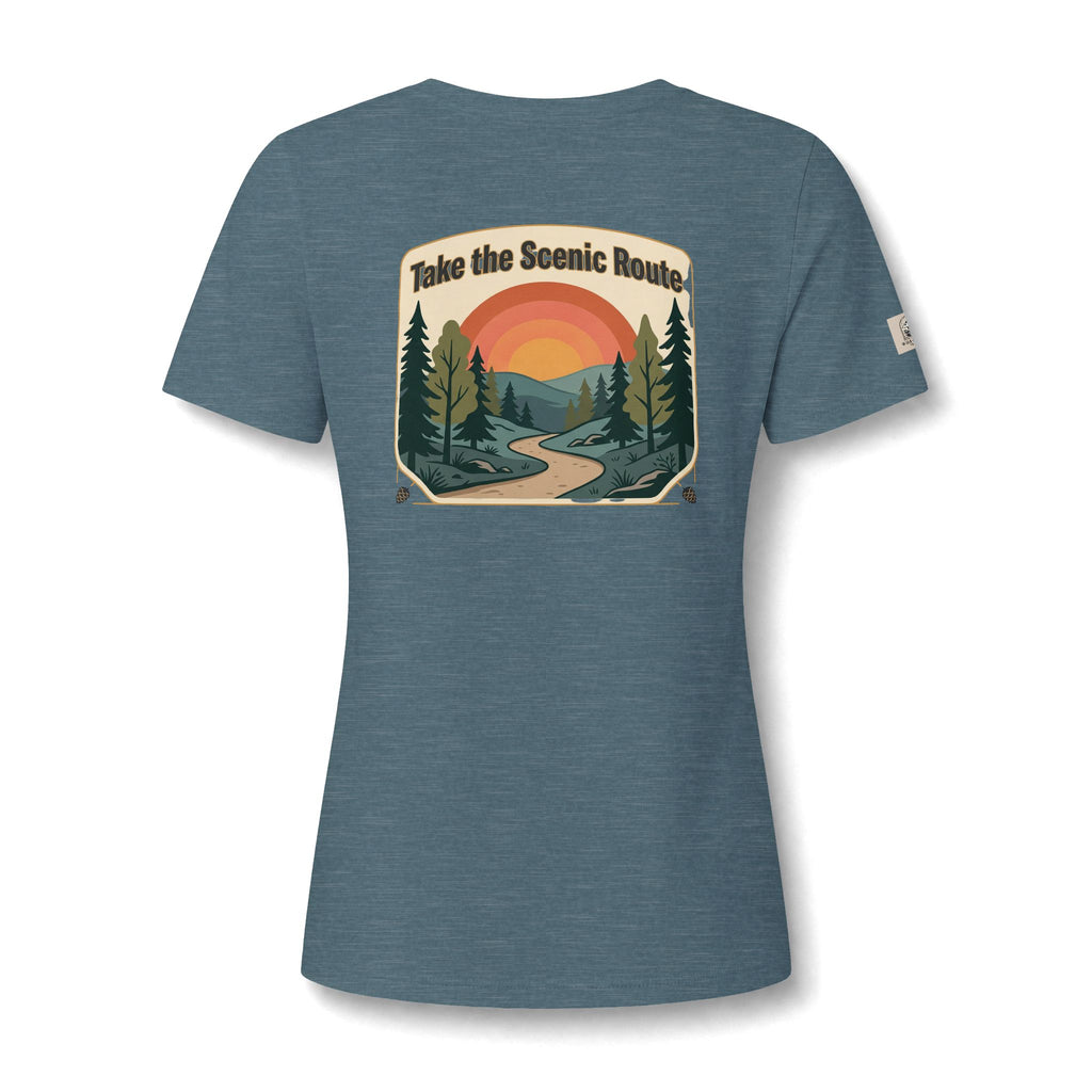Women's V Neck Tee Wild Crafts Minimal Label Graphic