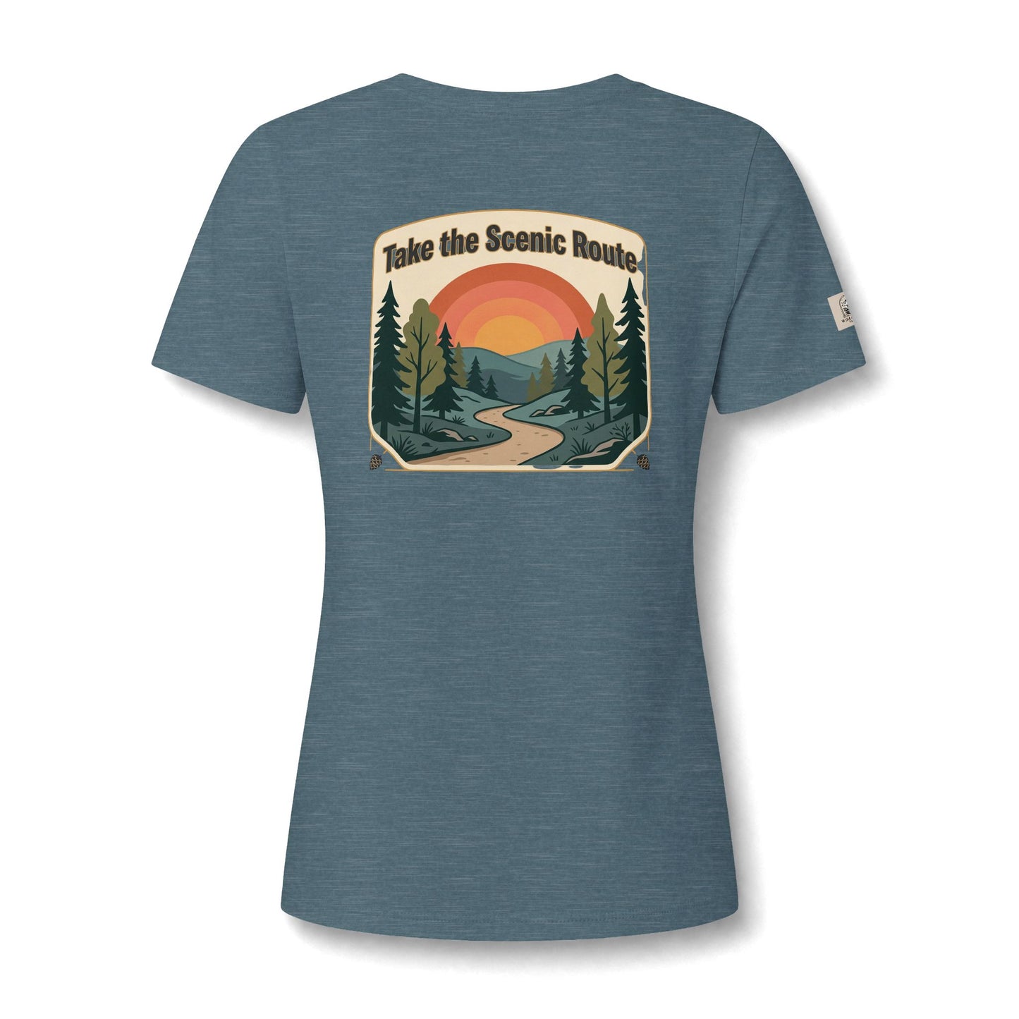 Women's V Neck Tee Wild Crafts Minimal Label Graphic