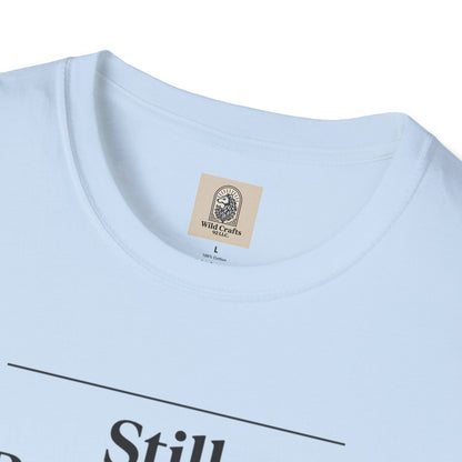 Floral Unisex Cotton T-Shirt – "Still Becoming... and that's enough"